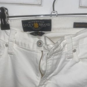 Lucky brand white pants never worn before(NWOT). Size 4/27